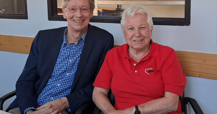Mitarbeiter Renate Frank und Friedrich Munsberg
