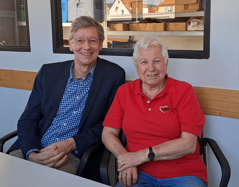 Mitarbeiter Renate Frank und Friedrich Munsberg
